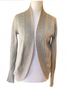 Mossimo Supply Co. Heather Grey Open-Front Knit Cardigan